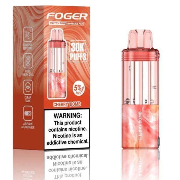 FOGER POD 30K CHERRY BOMB | Authentic Disposable Vape | iPuff24 Texas