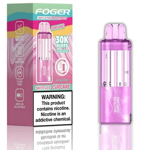 FOGER POD 30K SKITTLES CUPCAKE | Authentic Disposable Vape | iPuff24 Texas