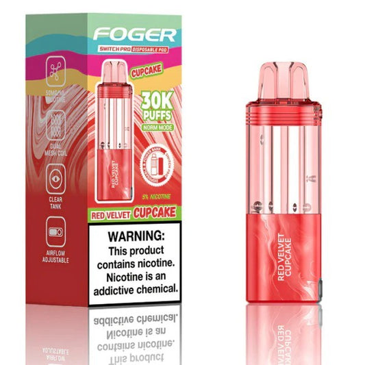 FOGER POD 30K RED VELVET CUPCAKE | Authentic Disposable Vape | iPuff24 Texas