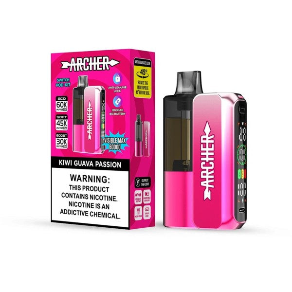 ARCHER 60K - KIWI GUAVA PASSION | Authentic Disposable Vape | iPuff24 Texas