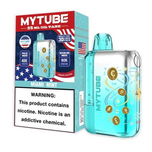 MYTUBE 60K - MIAMI MINT | Authentic Disposable Vape | iPuff24 Texas