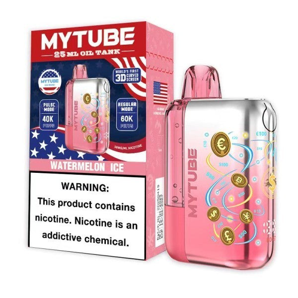 MYTUBE 60K - WATERMELON ICE | Authentic Disposable Vape | iPuff24 Texas