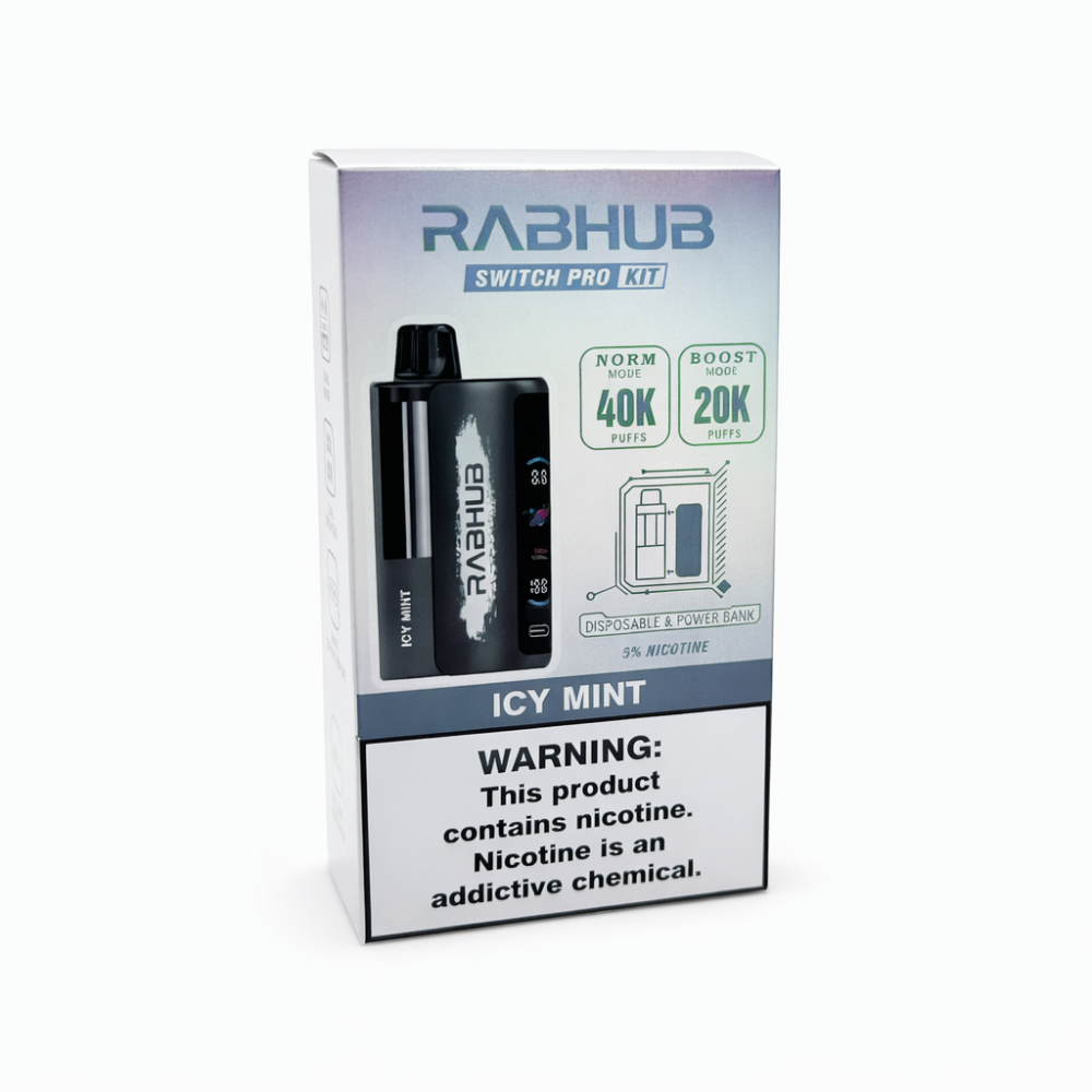 RABHUB 40K KIT - ICY MINT | Authentic Disposable Vape | iPuff24 Texas