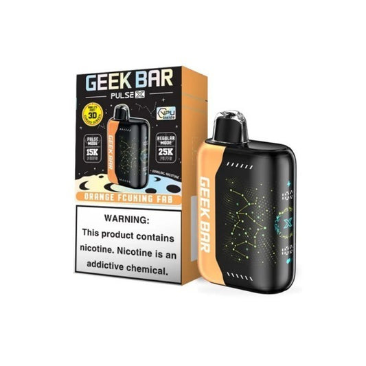 GEEK BAR 25K PULSE X ORANGE FCUKING FAB | Authentic Disposable Vape | iPuff24 Texas