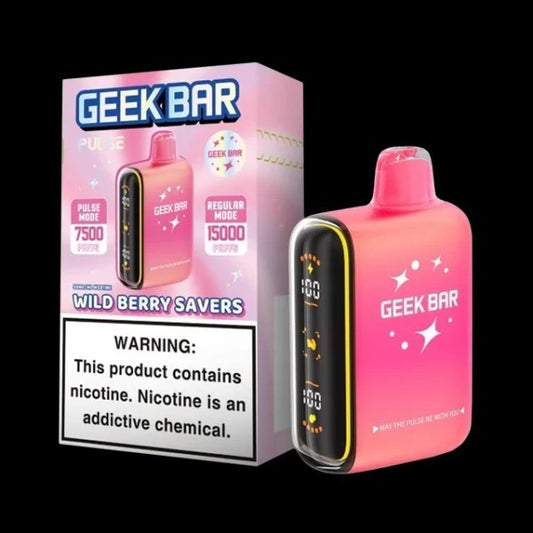 GEEK BAR 15K PULSE WILD BERRY SAVOURS | Authentic Disposable Vape | iPuff24 Texas