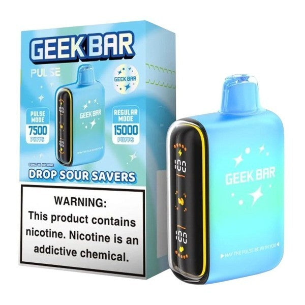 GEEK BAR 15K DROP SOUR SAVERS | Authentic Disposable Vape | iPuff24 Texas
