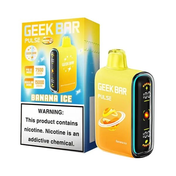 GEEK BAR 15K PULSE BANANA ICE | Authentic Disposable Vape | iPuff24 Texas