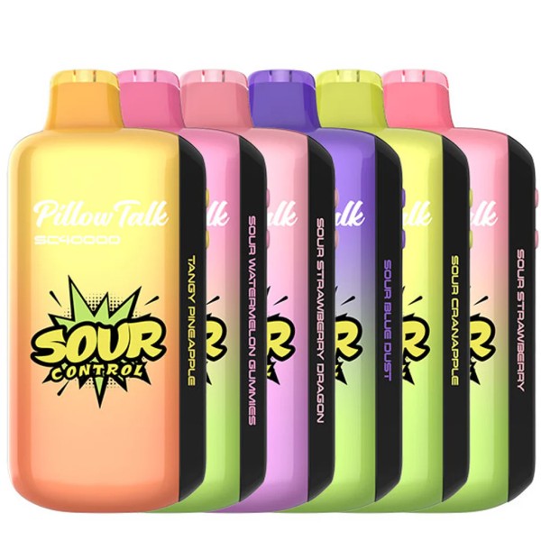 PILLOW TALK SOUR CONTROL LEMON SOUR CANDY | Authentic Disposable Vape | iPuff24 Texas