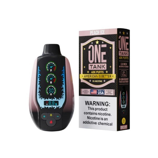 ONE TANK 40K PEACH ICE | Authentic Disposable Vape | iPuff24 Texas