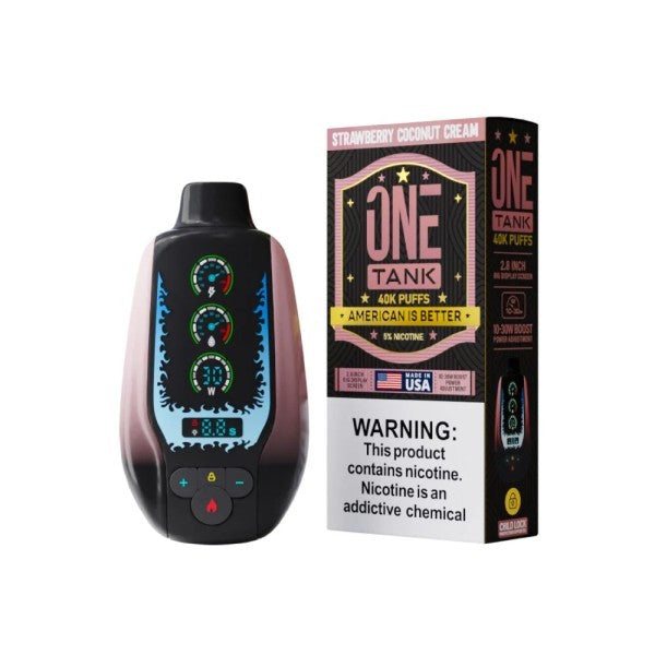 ONE TANK 40K STRAWBERRY COCONUT CREAM | Authentic Disposable Vape | iPuff24 Texas