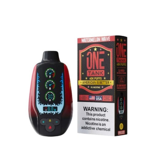 ONE  TANK 40K - WATERMELON WAVE | Authentic Disposable Vape | iPuff24 Texas