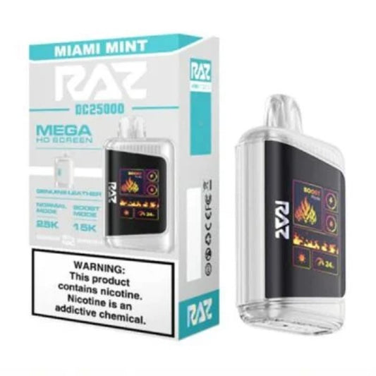 RAZ RX 25K - MIAMI MINT | Authentic Disposable Vape | iPuff24 Texas