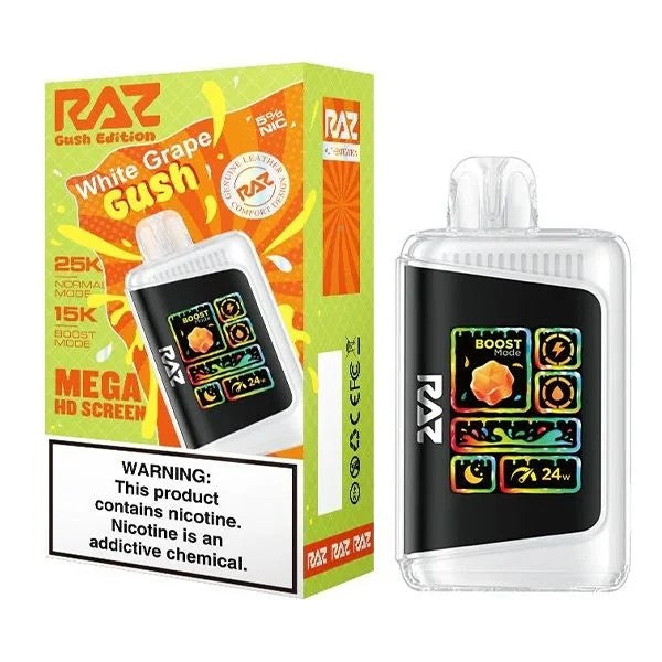RAZ RX 25K - WHITE GRAPE GUSH | Authentic Disposable Vape | iPuff24 Texas