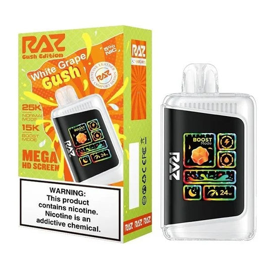 RAZ RX 25K - WHITE GRAPE GUSH | Authentic Disposable Vape | iPuff24 Texas