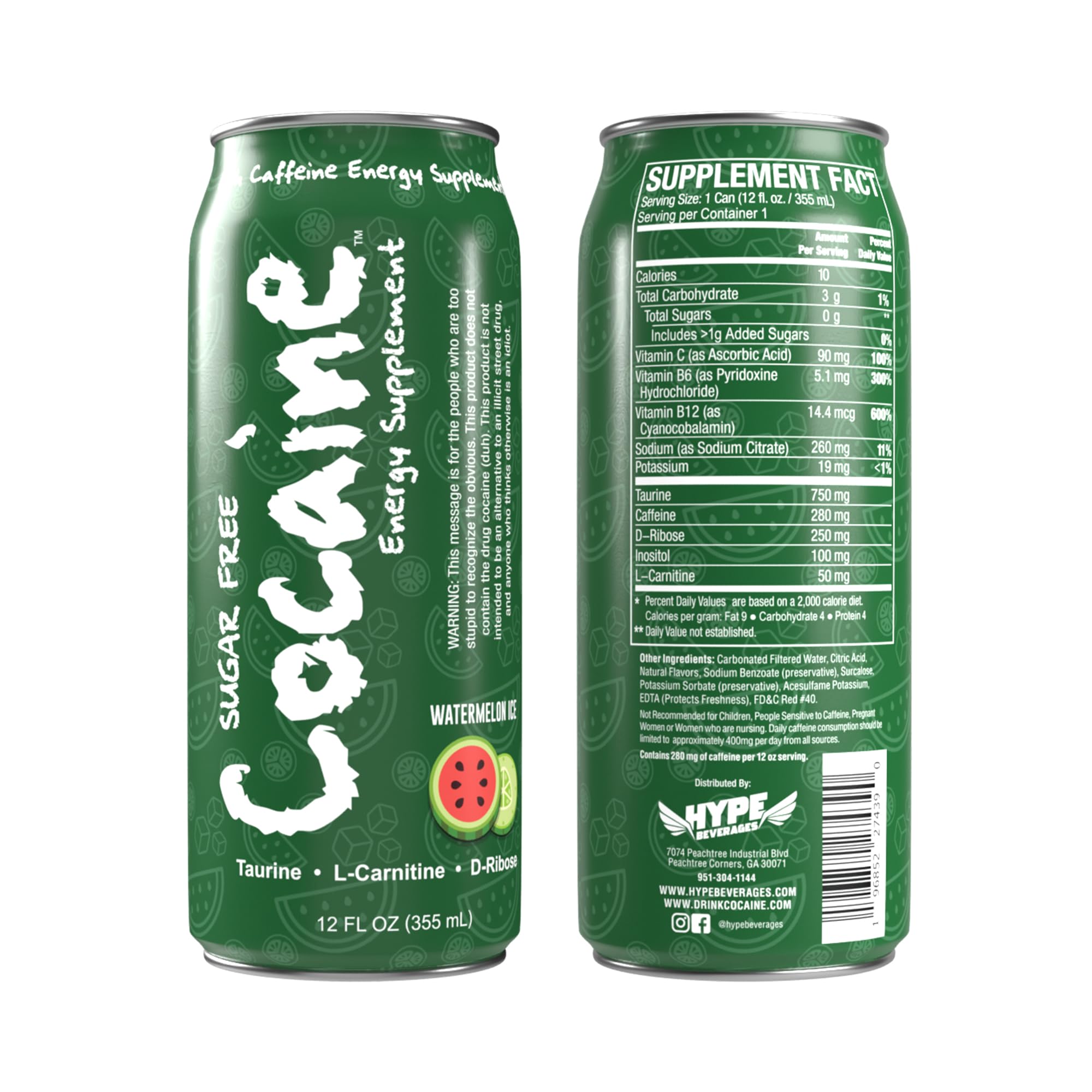 COCAINE WATERMELON ENERGY DRINK | Authentic Disposable Vape | iPuff24 Texas
