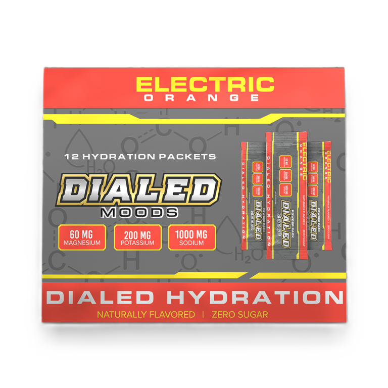DIALED HYDRATION PACK 12CT ELECTRIC ORANGE | Authentic Disposable Vape | iPuff24 Texas