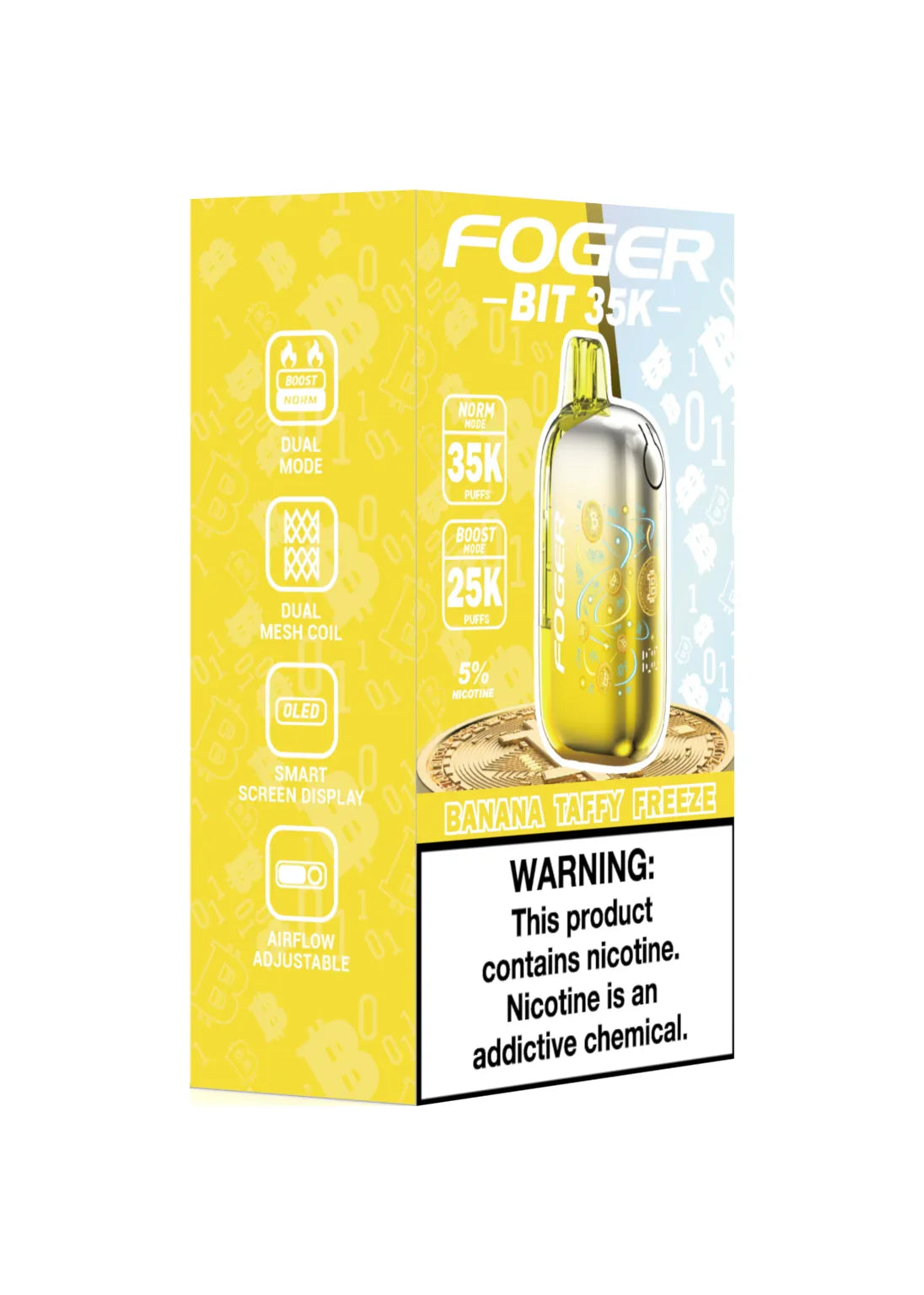 FOGER BIT 35K BANANA TAFFY FREEZE | Authentic Disposable Vape | iPuff24 Texas