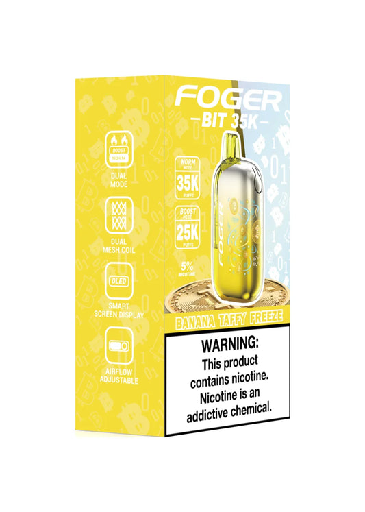 FOGER BIT 35K BANANA TAFFY FREEZE | Authentic Disposable Vape | iPuff24 Texas