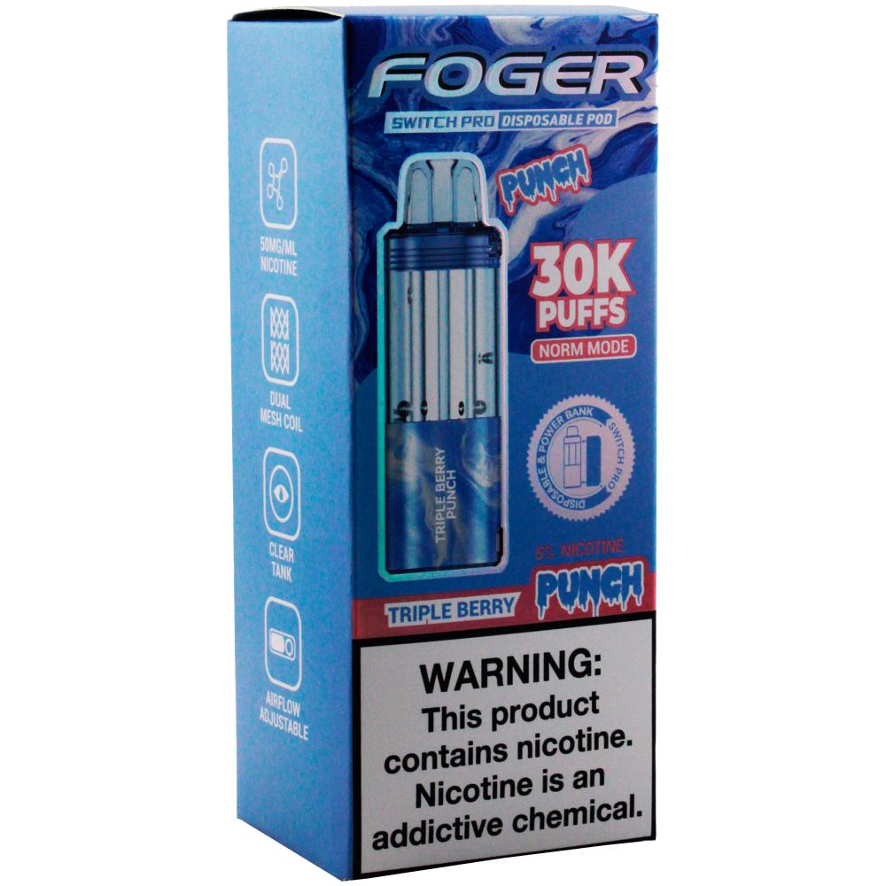 FOGER POD 30K TRIPLE BERRY PUNCH | Authentic Disposable Vape | iPuff24 Texas