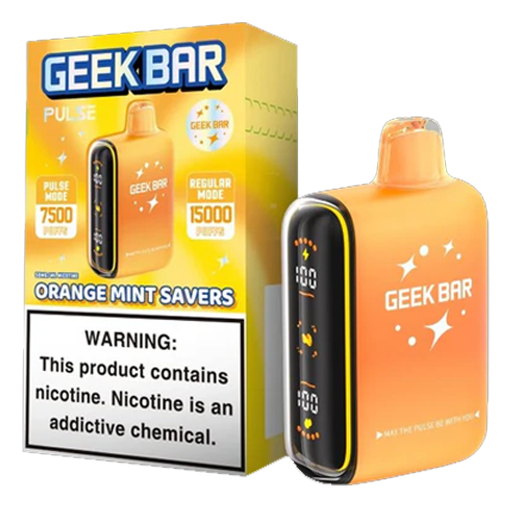 GEEK BAR 15K ORANGE MINT SAVERS | Authentic Disposable Vape | iPuff24 Texas