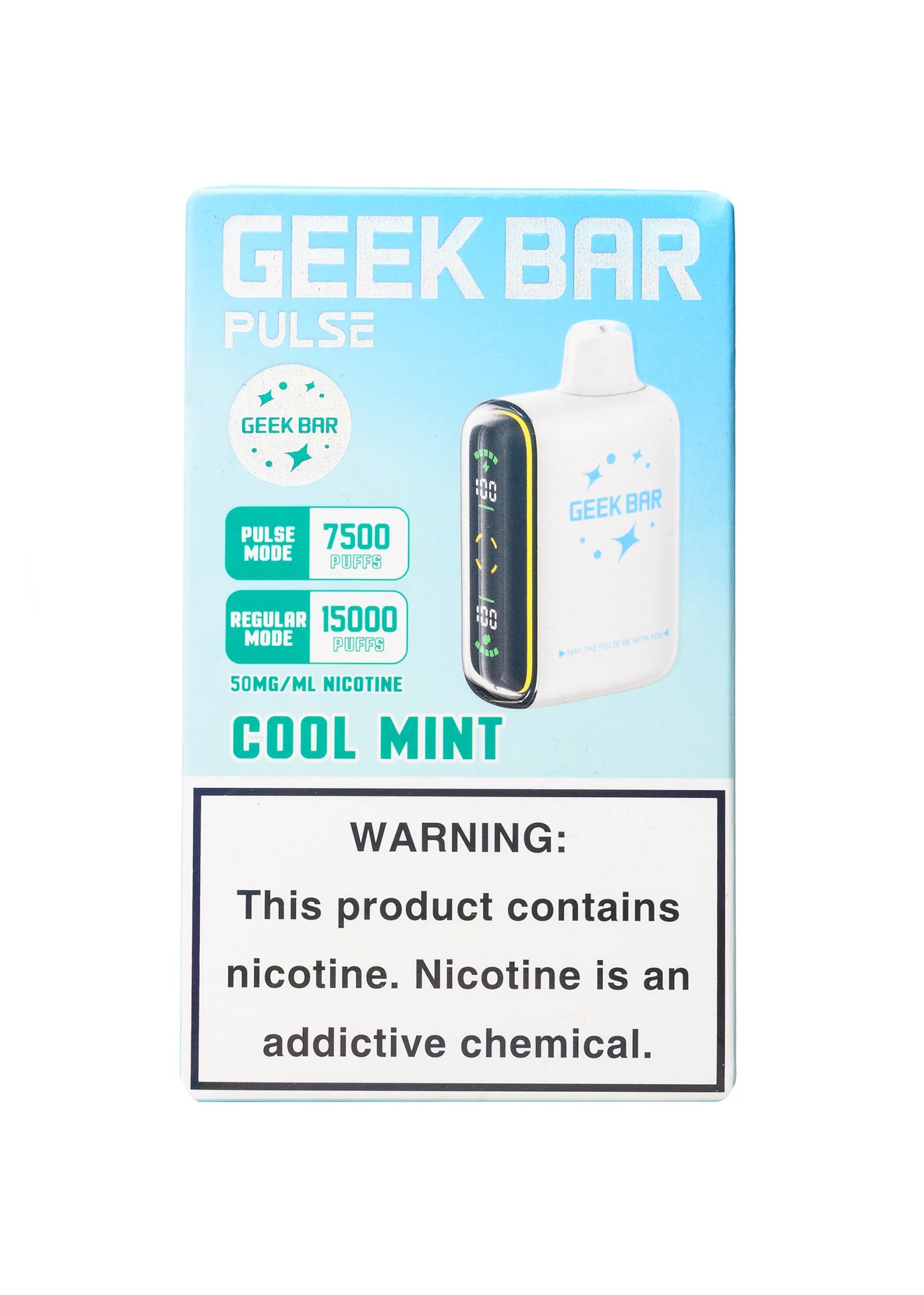 GEEK BAR 15K PULSE COOL MINT | Authentic Disposable Vape | iPuff24 Texas