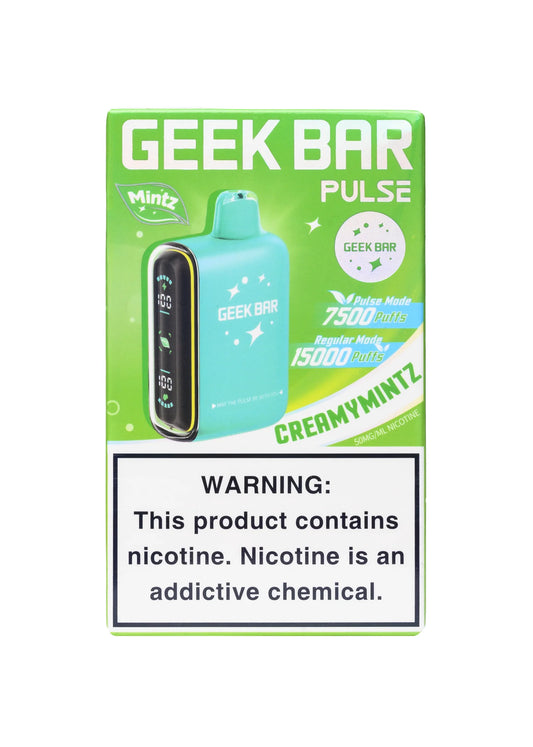 GEEK BAR 15K PULSE CREAMYMINTZ | Authentic Disposable Vape | iPuff24 Texas