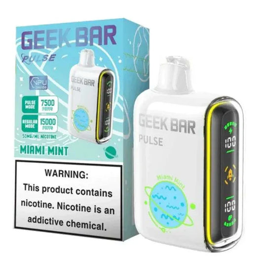 GEEK BAR 15K PULSE MIAMI MINT | Authentic Disposable Vape | iPuff24 Texas