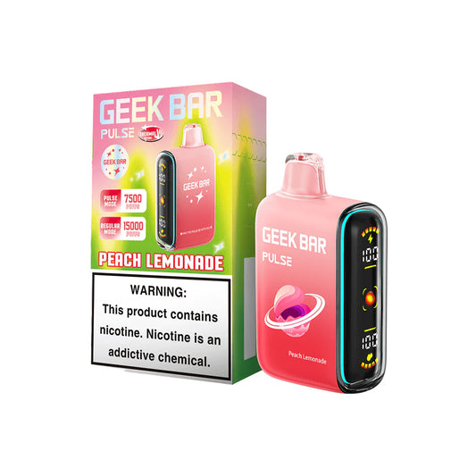 GEEK BAR 15K PULSE PEACH LEMONADE | Authentic Disposable Vape | iPuff24 Texas