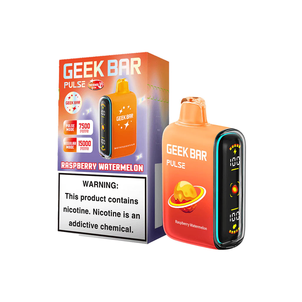 GEEK BAR 15K PULSE RASPBERRY WATERMELON | Authentic Disposable Vape | iPuff24 Texas