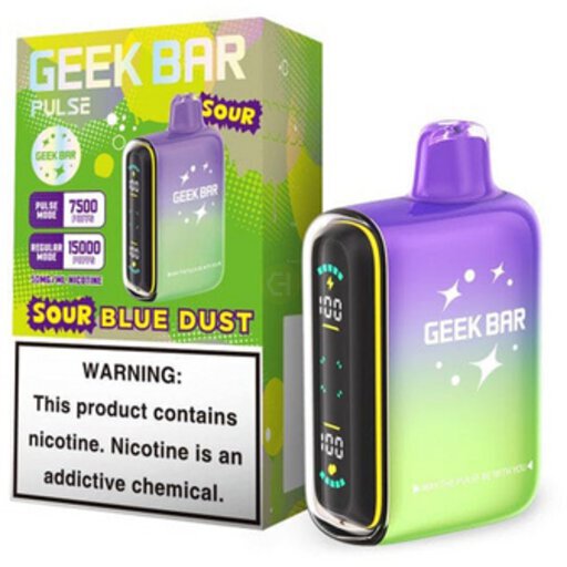 GEEK BAR 15K PULSE SOUR BLUE DUST | Authentic Disposable Vape | iPuff24 Texas