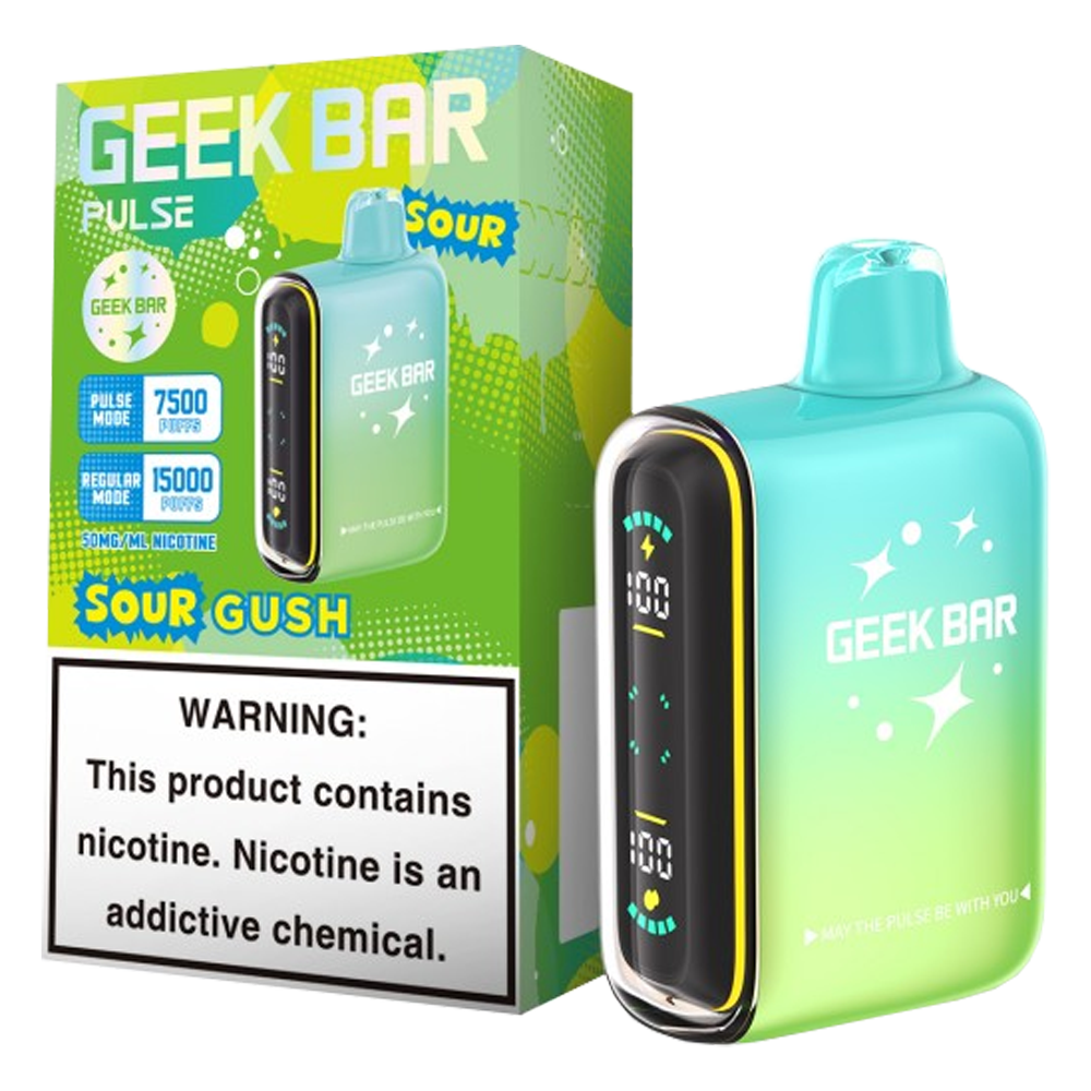 GEEK BAR 15K PULSE SOUR GUSH | Authentic Disposable Vape | iPuff24 Texas