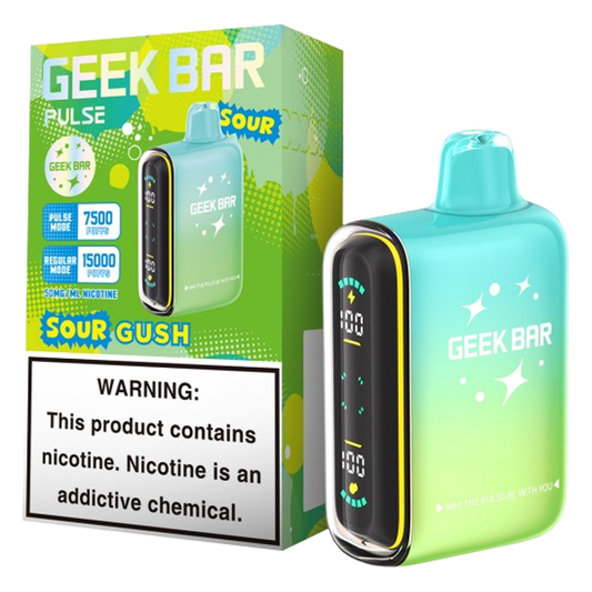 GEEK BAR 15K PULSE SOUR GUSH | Authentic Disposable Vape | iPuff24 Texas