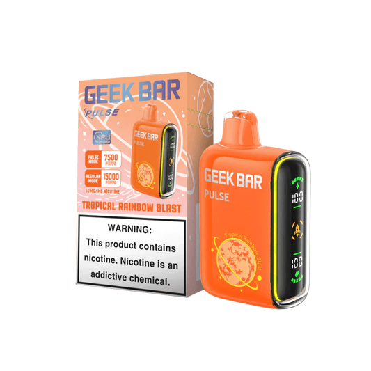 GEEK BAR 15K PULSE TROPICAL RAINBOW BLAST | Authentic Disposable Vape | iPuff24 Texas