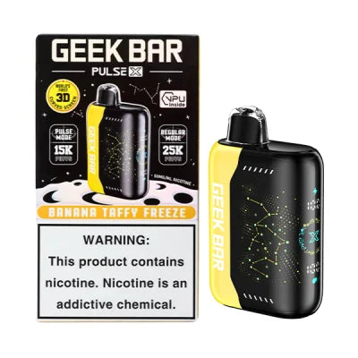 GEEK BAR 25K PULSE X BANANA TAFFY FREEZE | Authentic Disposable Vape | iPuff24 Texas