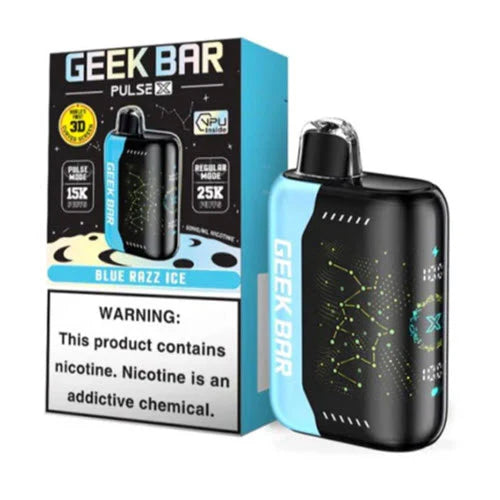 GEEK BAR 25K PULSE X BLUE RAZZ ICE | Authentic Disposable Vape | iPuff24 Texas
