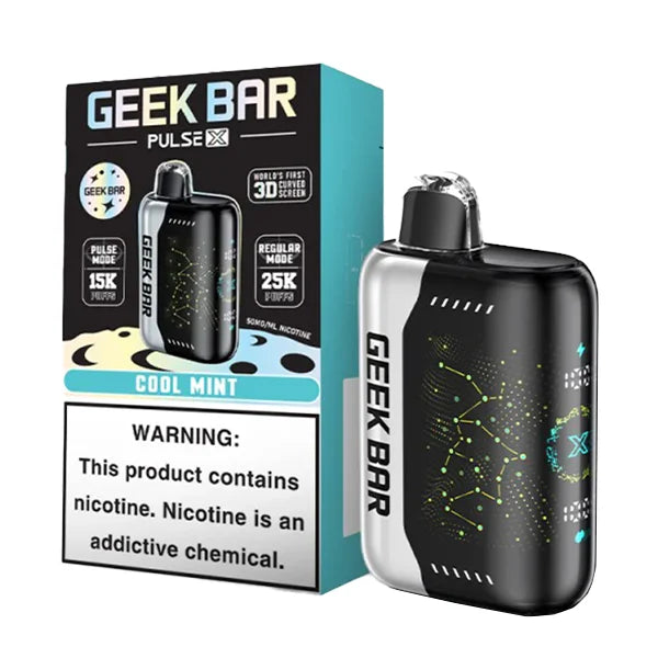 GEEK BAR 25K PULSE X COOL MINT | Authentic Disposable Vape | iPuff24 Texas