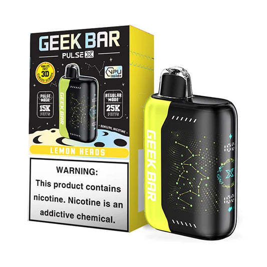 GEEK BAR 25K PULSE X LEMON HEADS | Authentic Disposable Vape | iPuff24 Texas