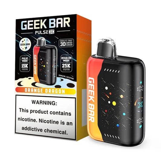 GEEK BAR 25K PULSE X ORANGE DRAGON | Authentic Disposable Vape | iPuff24 Texas