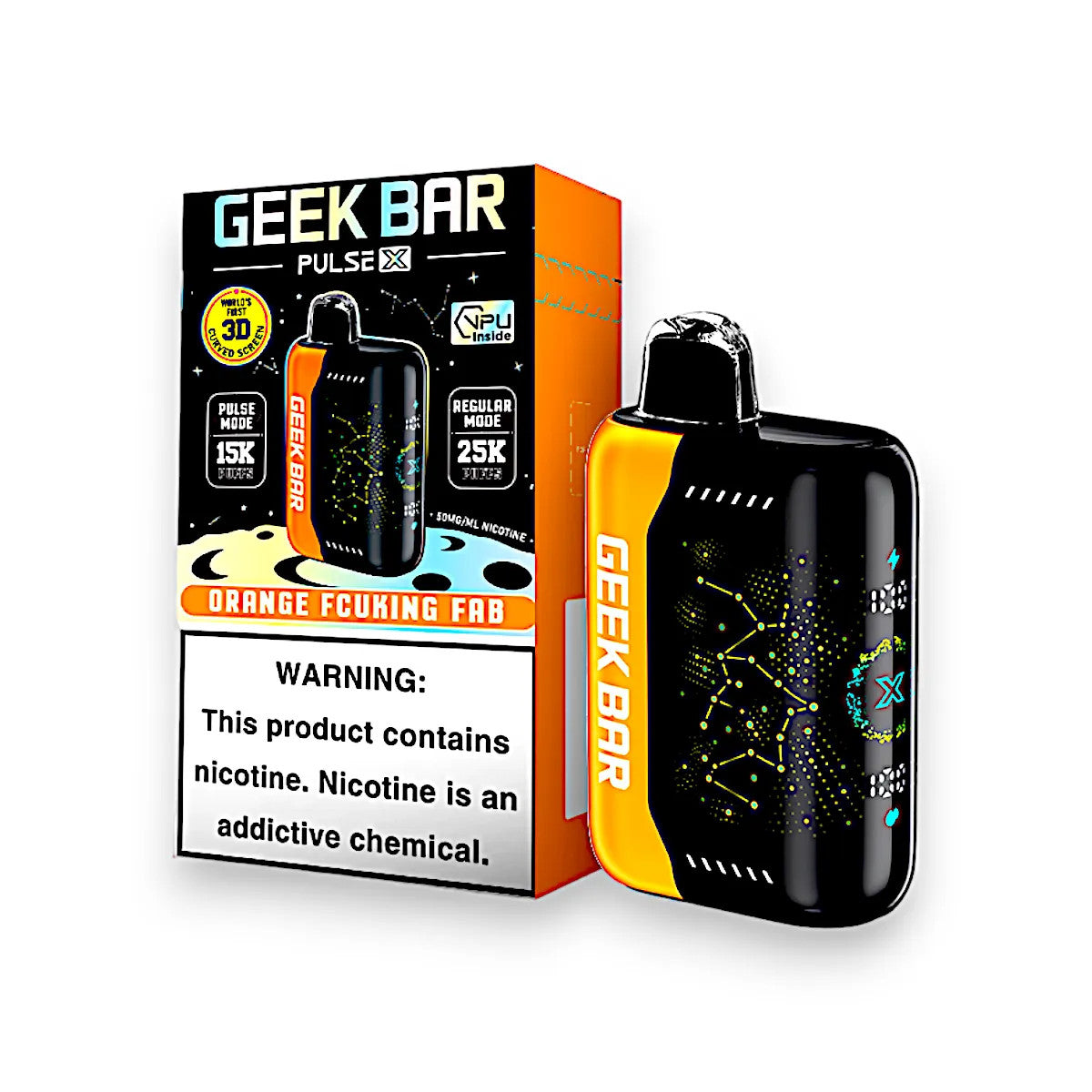 GEEK BAR 25K PULSE X ORANGE FUCKING FAB | Authentic Disposable Vape | iPuff24 Texas