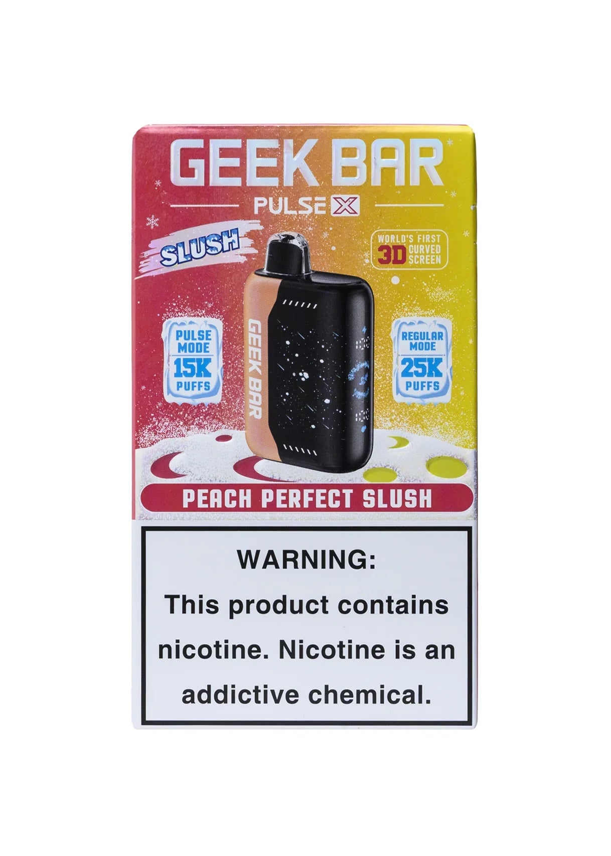 GEEK BAR 25K PULSE X PEACH PERFECT SLUSH | Authentic Disposable Vape | iPuff24 Texas