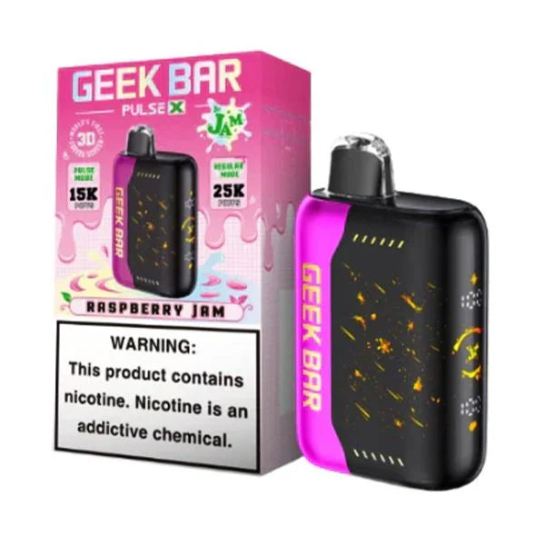 GEEK BAR 25K PULSE X RASPBERRY JAM | Authentic Disposable Vape | iPuff24 Texas