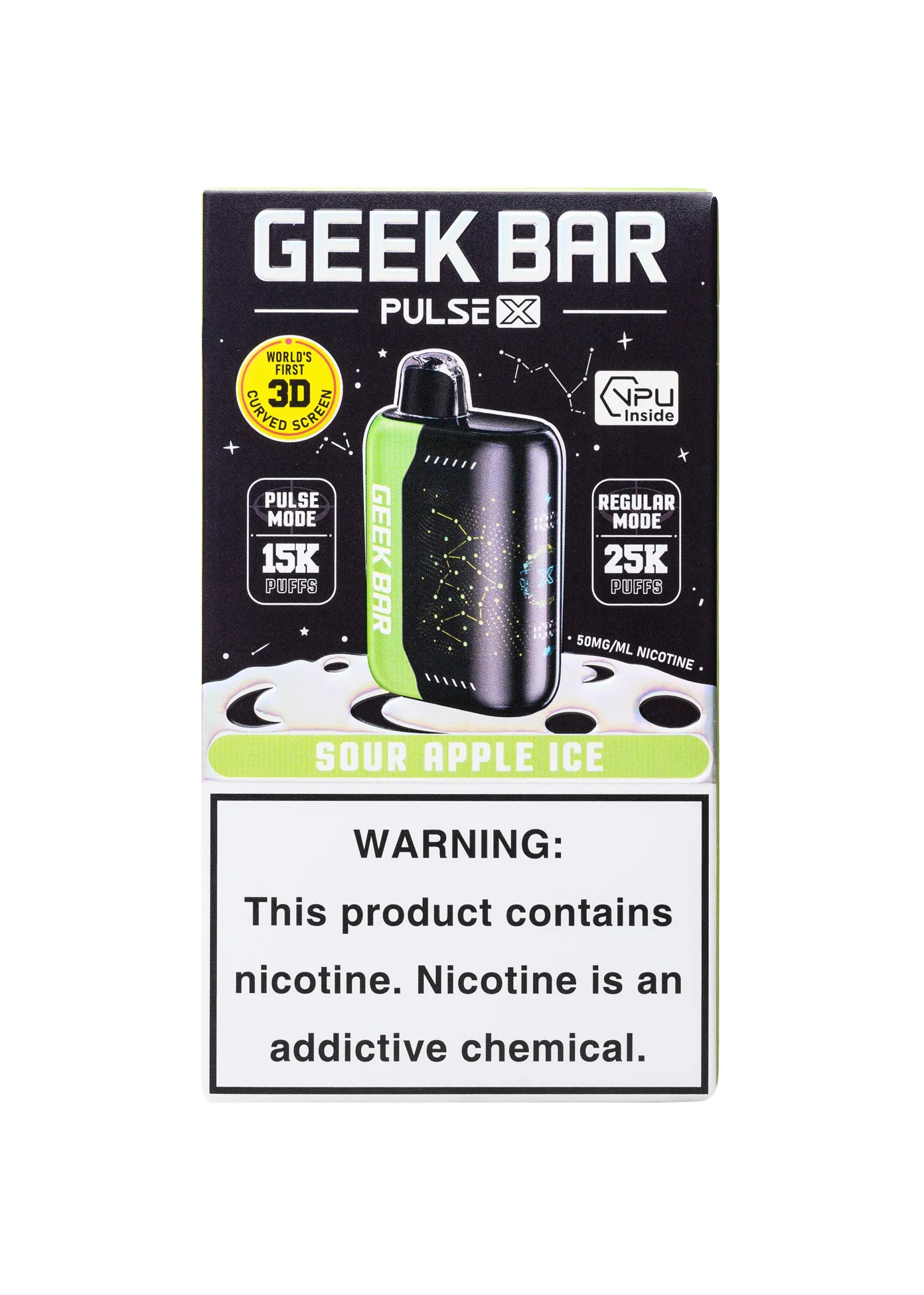 GEEK BAR 25K PULSE X SOUR APPLE ICE | Authentic Disposable Vape | iPuff24 Texas