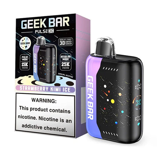 GEEKBAR PULSE 18ML 25000PUFFS DISPOSABLE 5CTBOX   STRAWBERRY KIWI ICE | Authentic Disposable Vape | iPuff24 Texas