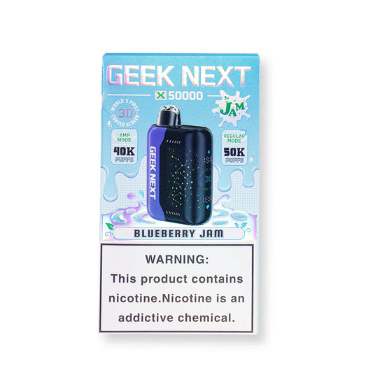 GEEK NEXT 50K - BLUEBERRY JAM | Authentic Disposable Vape | iPuff24 Texas