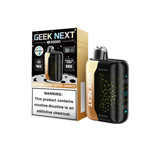 GEEK NEXT 50K - BUTTERSCOTCH TOFFEE CRUNCH | Authentic Disposable Vape | iPuff24 Texas