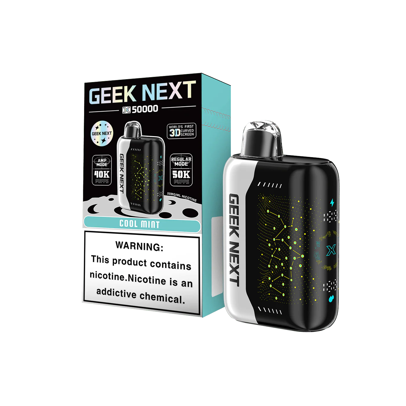 GEEK NEXT 50K - COOL MINT | Authentic Disposable Vape | iPuff24 Texas