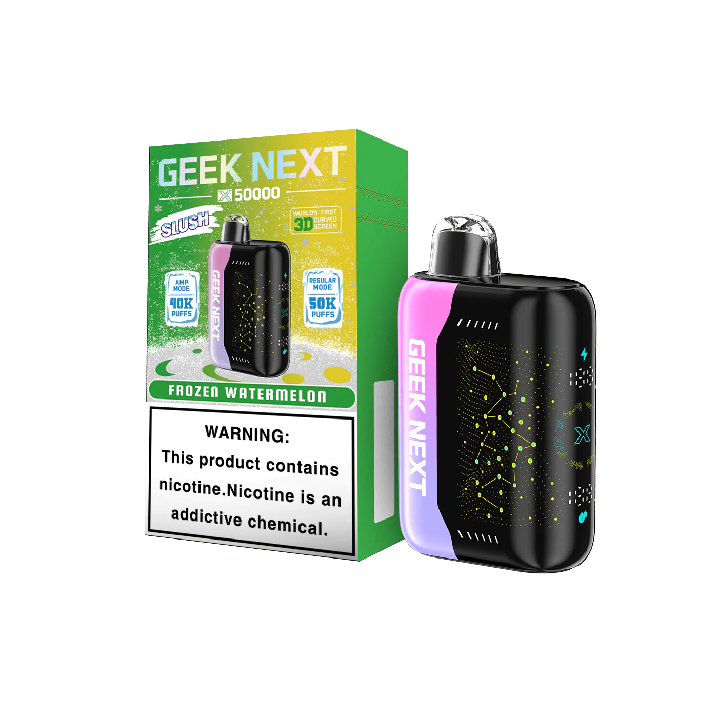 GEEK NEXT 50K - FROZEN WATERMELON | Authentic Disposable Vape | iPuff24 Texas