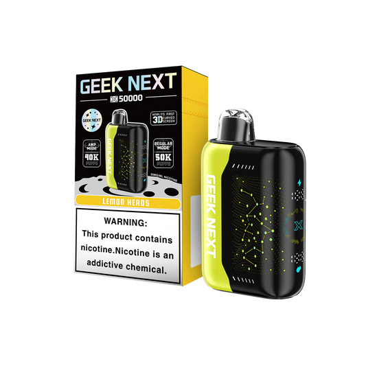 GEEK NEXT 50K - LEMON HEADS | Authentic Disposable Vape | iPuff24 Texas