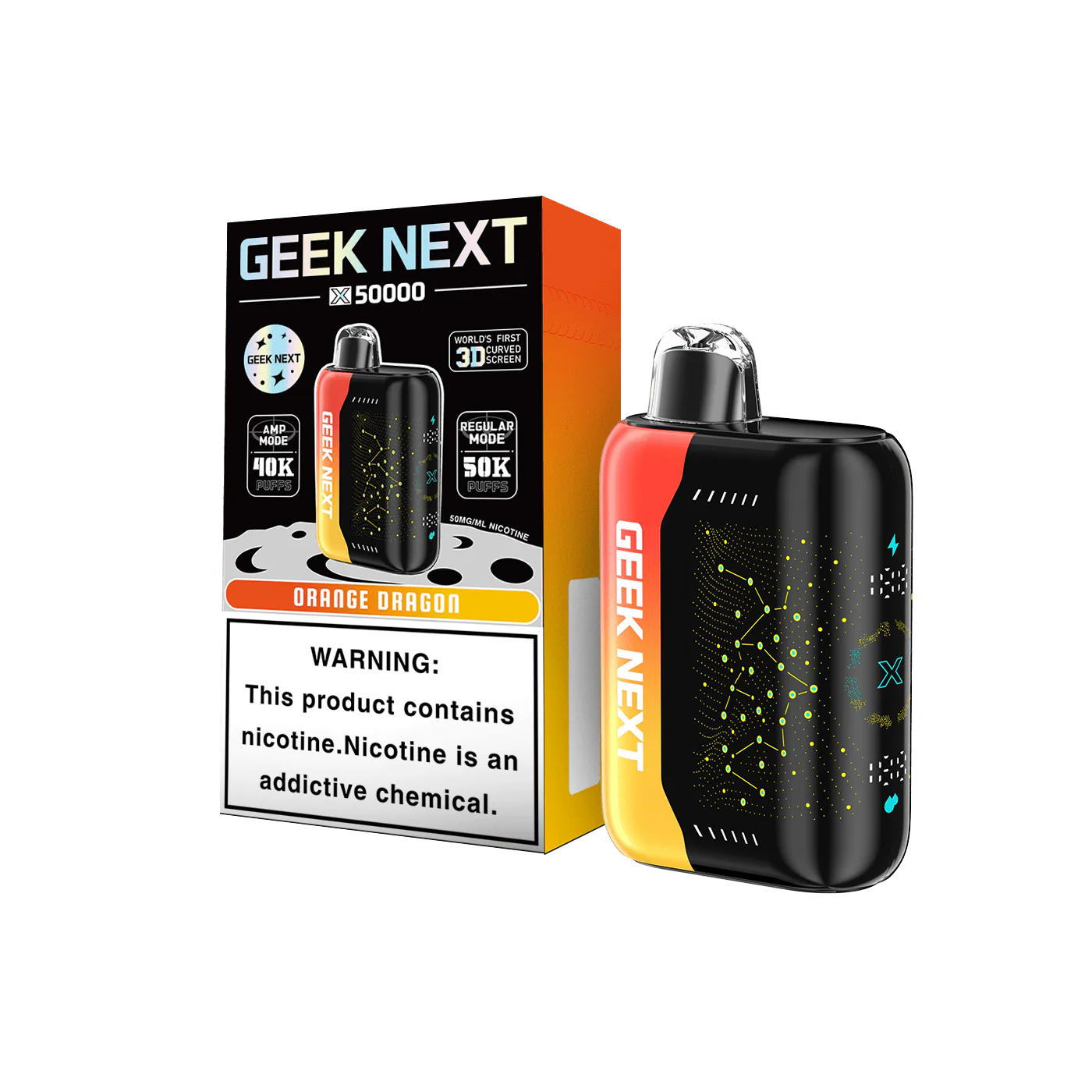 GEEK NEXT 50K - ORANGE DRAGON | Authentic Disposable Vape | iPuff24 Texas