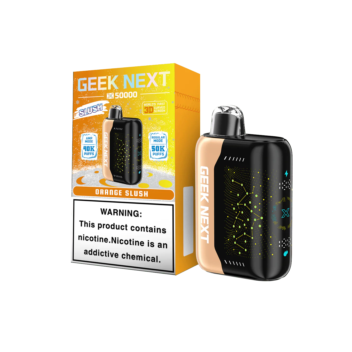 GEEK NEXT 50K - ORANGE SLUSH | Authentic Disposable Vape | iPuff24 Texas